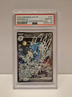 2024 POKEMON SVP EN-SV BLACK STAR PROMO #131 KINGDRA EX PSA 10 - Image 1