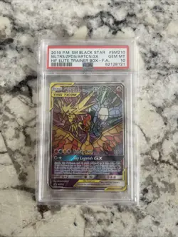 PSA 10 Moltres Zapdos Articuno GX SM210 Black Star Promo Pokemon Hidden Fates - Image 4