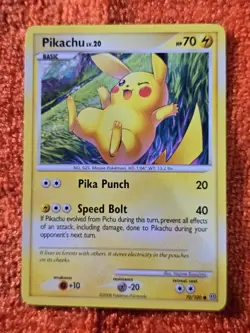 2008 Pokemon Diamond and Pearl Stormfront #70 Pikachu, C, NF/H, cd10 - Image 1