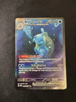Pokemon Blastoise ex Special Illustration Rare Scarlet Violet 151 200/165 SIR - Image 1