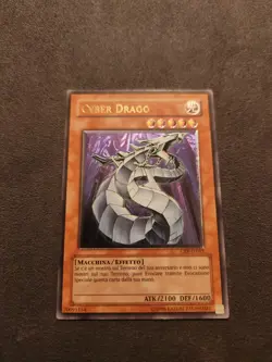 YuGiOh! *ITALIAN* Cyber Dragon CRV-IT015/CRV-EN015 Ultimate Rare LP - Image 1