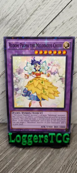 Yu-Gi-Oh! Bloom Prima the Melodious Choir STARFOIL / SP17-EN041 1st Edition LP - Image 1