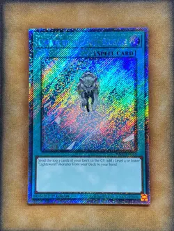 Yugioh Charge of the Light Brigade RA02-EN055 Platinum Secret Rare 1st Ed NM - Image 1