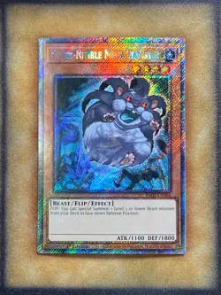 Yugioh Super-Nimble Mega Hamster RA02-EN004 Platinum Secret Rare 1st Ed NM - Image 1