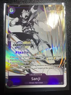One Piece SANJI OP07-064 Championship 2024 Finalist Monochrome English - Image 1