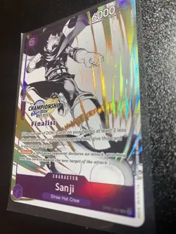 One Piece SANJI OP07-064 Championship 2024 Finalist Monochrome English - Image 2