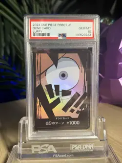 PSA 10 Monkey D. Luffy DON!! ONE PIECE TCG PRB01 Japanese - Image 1
