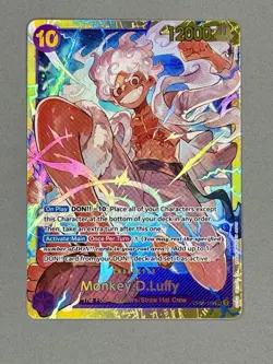 Bandai One Piece CCG Monkey D Luffy OP05-119 SEC Awakening Of The New Era NM - Image 2