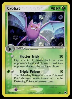 Pokemon Card - Crobat Hidden Legends 3/101 Reverse Holo Rare - Image 1