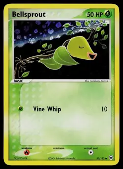 Pokemon Card - Bellsprout FireRed & LeafGreen 53/112 Common Reverse Holo - Image 1