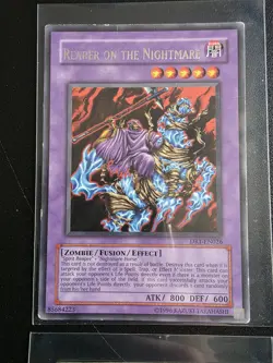 4× Yugioh Card Reaper On The Nightmare Dr1-en026 Rare Mixed Condition - Image 2