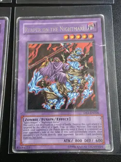 4× Yugioh Card Reaper On The Nightmare Dr1-en026 Rare Mixed Condition - Image 4