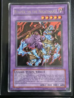 4× Yugioh Card Reaper On The Nightmare Dr1-en026 Rare Mixed Condition - Image 5