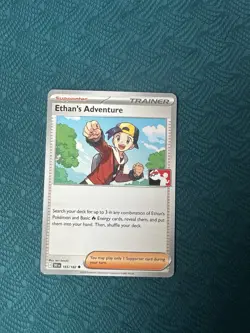 Ethan's Adventure Pokemon Prize Pack Series 8 Promo Pokemon Card NM/LP - Image 1