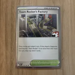 Team Rocket's Factory Holo Pokemon Prize Pack Series 8 Promo Pokemon Card NM/LP - Image 1