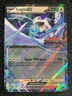Pokemon TCG: Lugia ex 082/131 | Prismatic Evolutions Stamped | Promo Card - Image 1