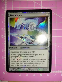 SKULLCLAMP *FOIL* - Magic MTG - Uncommon Artifact Equipment - Darksteel - M/NM - Image 3