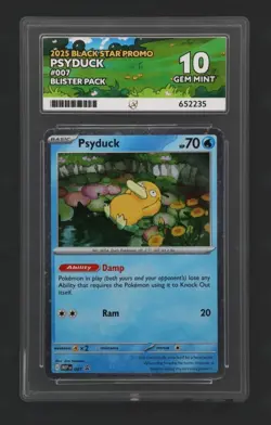 Pokemon - Psyduck Black Star Promo 007 - Ace 10 Gem Mint - Image 1