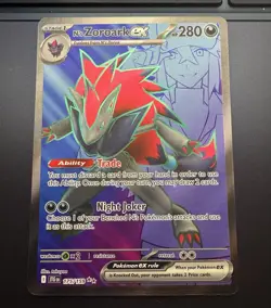 N's Zoroark ex 175/159 Sv09: Journey Together Holo Pokemon - Image 1