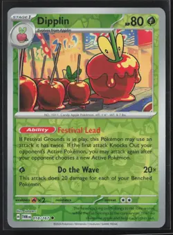 Pokemon TCG - Dipplin 018/167 - Twilight Masquerade - Reverse Holo NM - Image 1