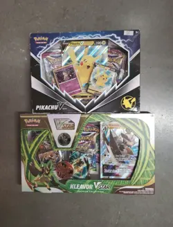Pokemon TCG - Kleavor VSTAR Premium Collection & Pikachu V Box New & Sealed 820650851254 - Image 1
