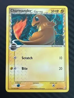 Pokemon TCG Charmander (Delta Species) 49/100 Crystal Guardians Regular VLP - Image 1