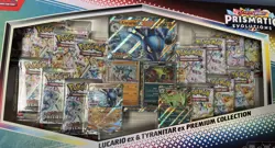 Pokemon TCG Prismatic Evolutions Lucario Ex + Tyranitar Ex Premium Collection - Image 3