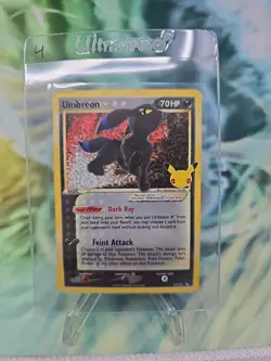 Umbreon Gold Star 17/17 Pokemon TCG Celebrations Classic Collection NM - Image 1