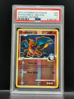 Charizard G Reverse Foil Holo Supreme Victors #20 PSA 7 NM 2009 Pokemon Platinum - Image 1