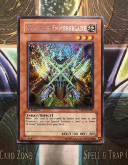 *** XX-SABER EMMERSBLADE *** 1ST EDITION SECRET RARE (VLP) ABPF-EN081 YUGIOH! - Image 1