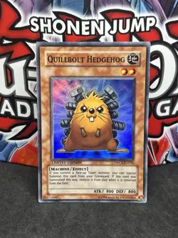 Yugioh Quillbolt Hedgehog DPCT-ENY02 Super Rare - Limited Edition LP - Image 1