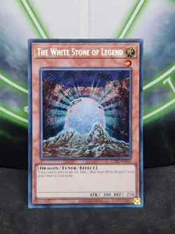 Yugioh The White Stone of Legend LCKC-EN010 Secret Rare NM - Image 1