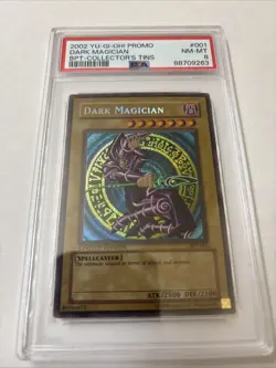 2002 Yugioh Dark Magician Secret Promo BPT-001 PSA 8 - Image 2