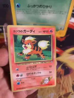 Pokemon Karte Card Blaine's Growlithe Fukano Gym Corocoro Promo japanese NM+ - Image 2