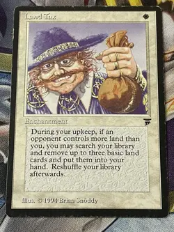 MTG - 1x Land Tax - Legends MP - Image 1