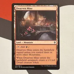 MTG Dwarven Mine - Throne of Eldraine - Near Mint - Image 1