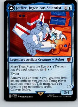 Jetfire, Ingenious Scientist - BOT - Transformers - Mythic - NM - MTG - Image 1