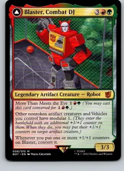 Blaster, Combat DJ - BOT - Transformers - Mythic - NM - MTG - Image 1