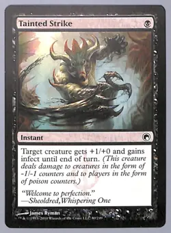 3X Tainted Strike - 80 - Scars of Mirrodin (SOM) MTG - Image 1