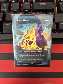 Supply Llama (Etherium Sculptor) NEAR MINT #443 Secret Lair Drop Fortnite X MTG - Image 1