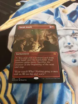 Sneak Attack FOIL Borderless MTG Double Masters Mythic NM-M Pack Fresh x1 SC2 - Image 2
