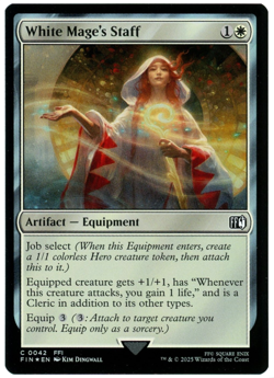 White Mage's Staff (Foil) - 0042 - Final Fantasy - MTG - NM/M - Image 1
