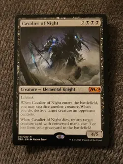 MTG Magic the Gathering TCG CCG Cavalier of Night M20 Core Set 2020 NM - Image 1