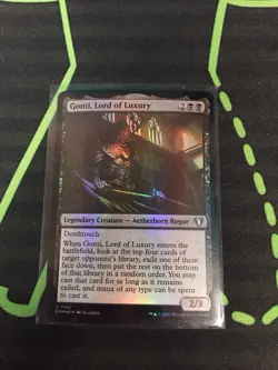MTG Magic The Gathering Gonti, Lord Of Luxury Foil CMM Black Commander - Image 1