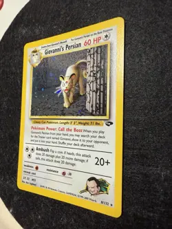 Pokemon TCG Giovanni's Persian 8/132 Gym Challenge Holo Unlimited NM- - Image 3