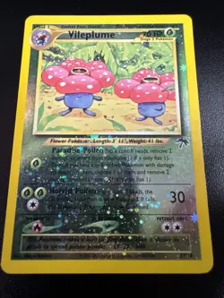 Vileplume Reverse Holo 17/18 Promo - Pokemon 2001 Southern Islands SWIRL - Image 3