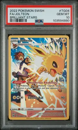 Jolteon TG04/TG30 PSA 10 Gem Mint Brilliant Stars Full Art Gallery Pokemon - Image 1