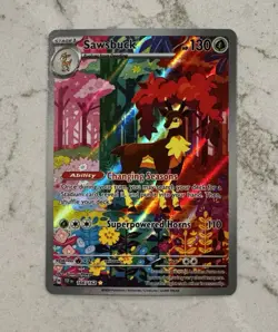 Pokemon TCG Sawsbuck 166/162 Secret Rare Temporal Forces - Image 1