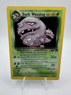 Dark Weezing Holo 14/82 - Team Rocket - Vintage - Pokemon TCG - Image 1