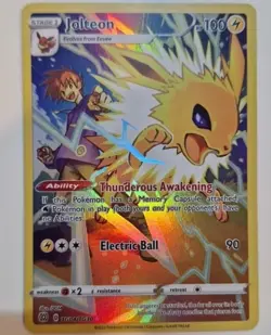 Pokemon TCG Jolteon Sword & Shield Mfg: Brilliant Stars Tg04/Tg30 Holo Secret... - Image 1